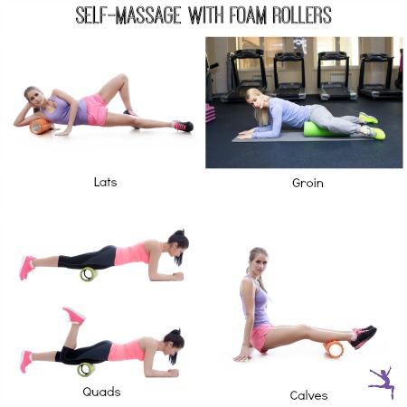 self massage foam rollers gymnastics