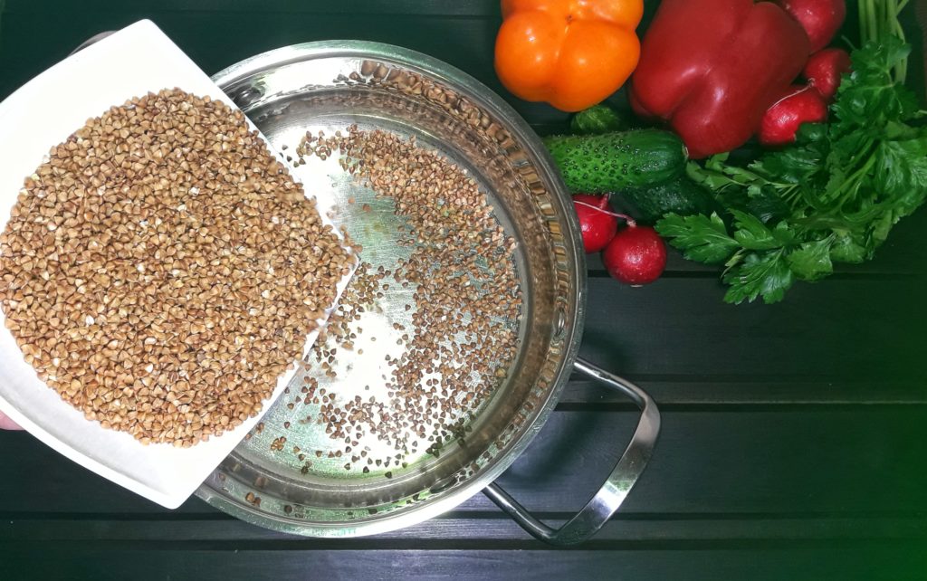 step one how to boil buckwheat